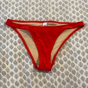 American Apparel Red Bikini Bottoms